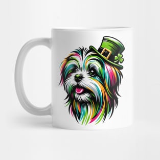 Lowchen Dog Celebrates St Patrick's Day in Style Mug